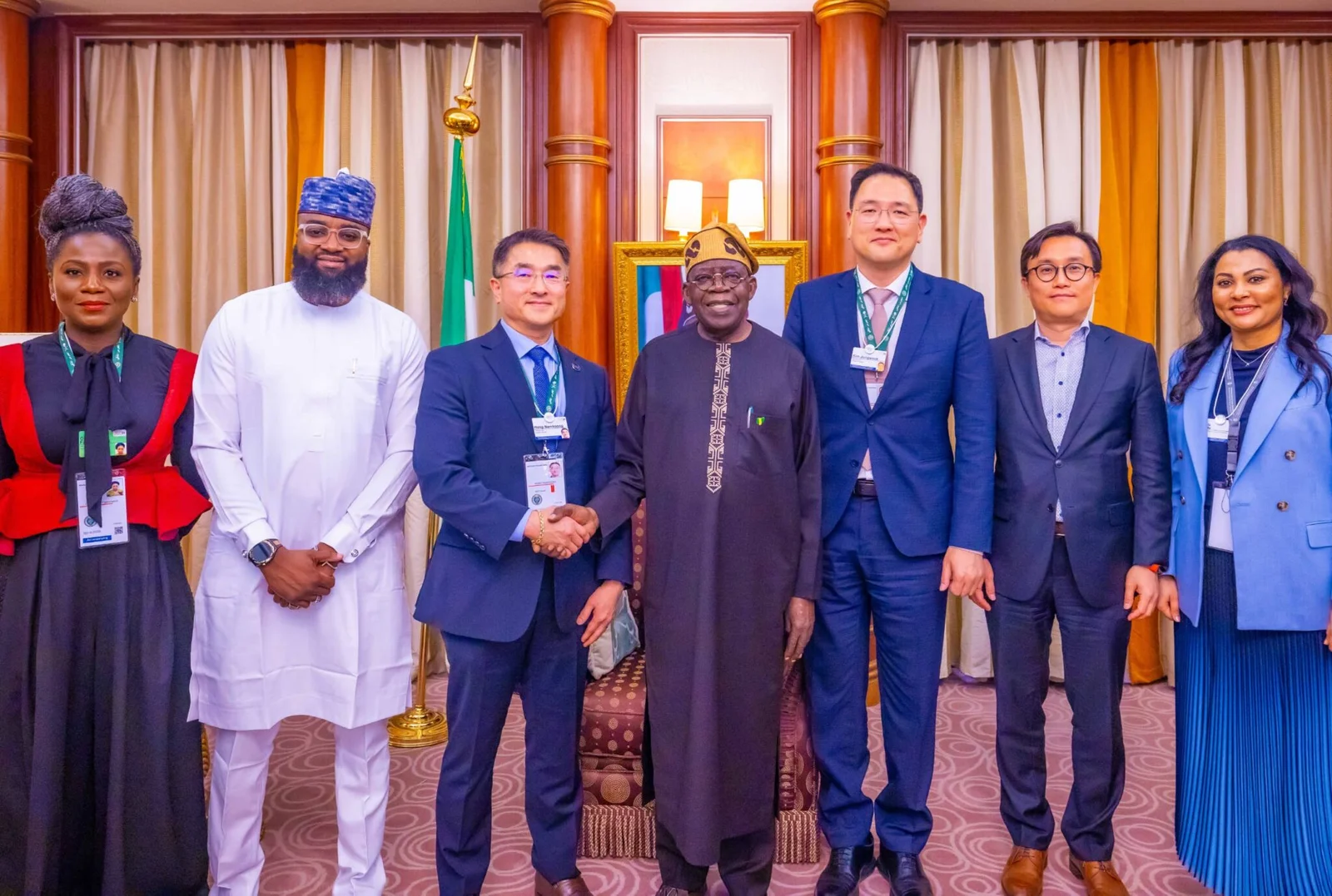 Seize the Opportunity, invest in Nigeria, Tinubu woos Samsung