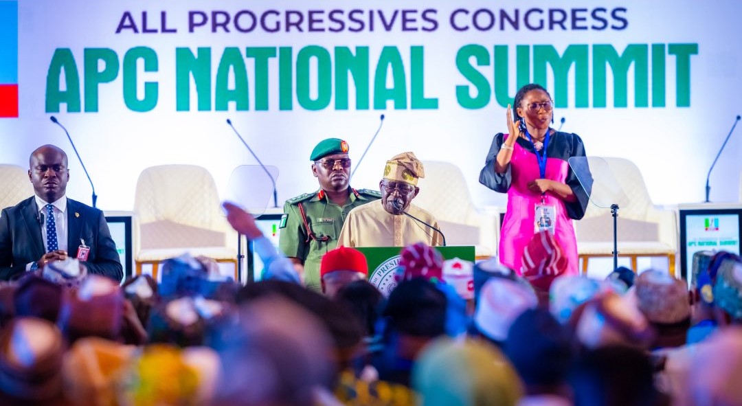 Don’t expect People to remain in a sinking Ship without Life Jacket, says Tinubu at APC Summit